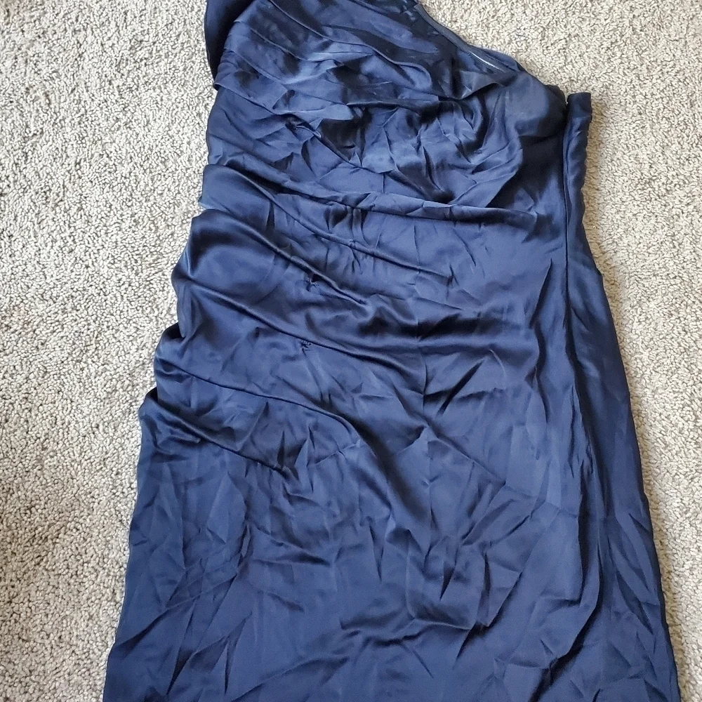 Express One Shoulder Ruched Dress